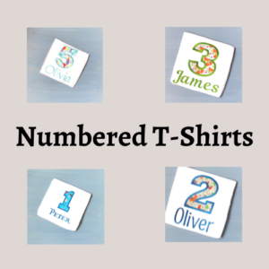 Numbered T-Shirts